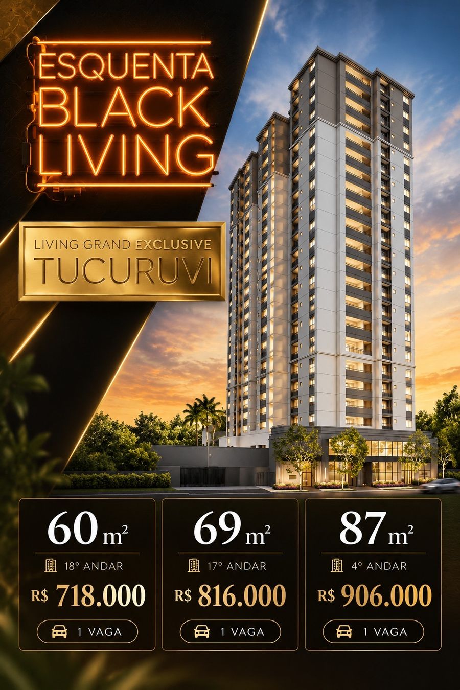 Living Grand Exclusive Tucuruvi, Esquenta Black Living